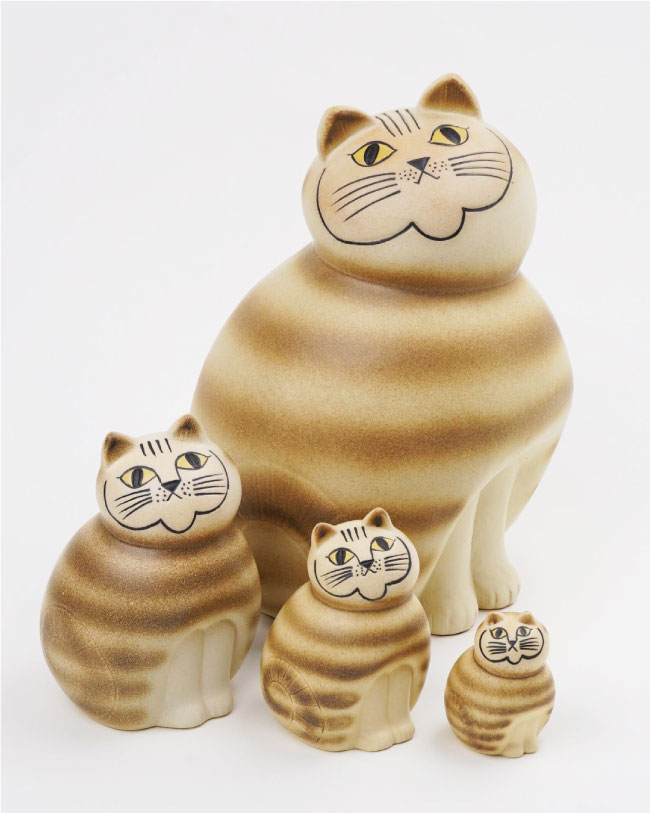 直輸入限定品】リサラーソン キャットミア(大)陶器置物 北欧 - 置物