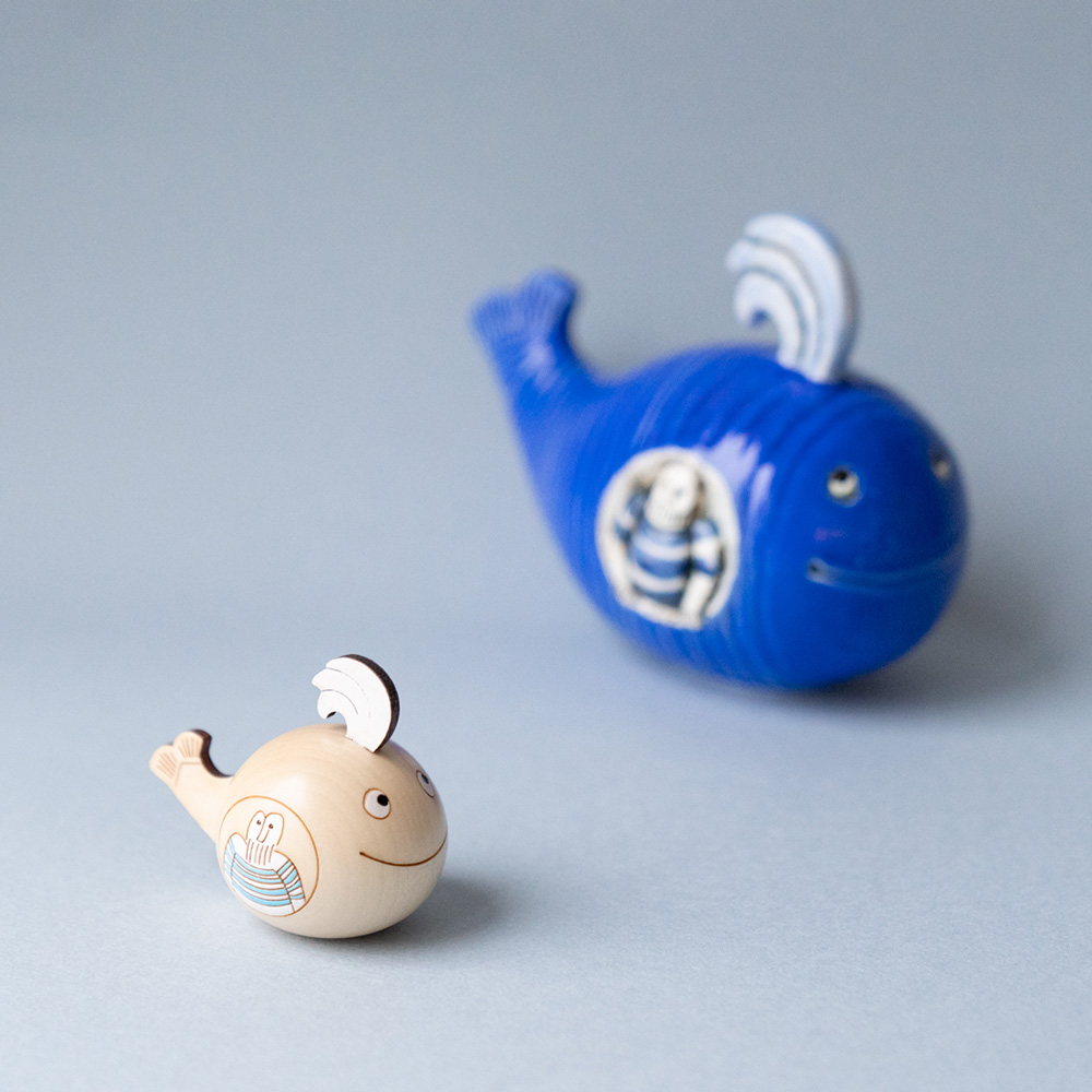 Lisa Larsonのこけしクジラのヨナ（3種類）セット Lisa Larson / jonah (クジラ) | mother duck ONLIN