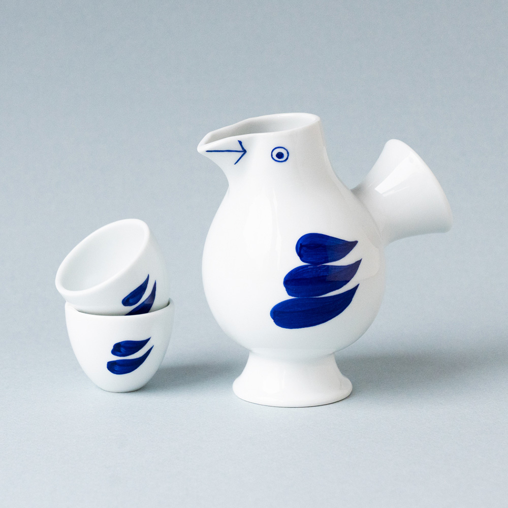 Gustavsberg/リサラーソン/青い模様の小鳥【ヴィンテージ】 Gustavsberg/リサラーソン/青い模様の小鳥【ヴィンテージ