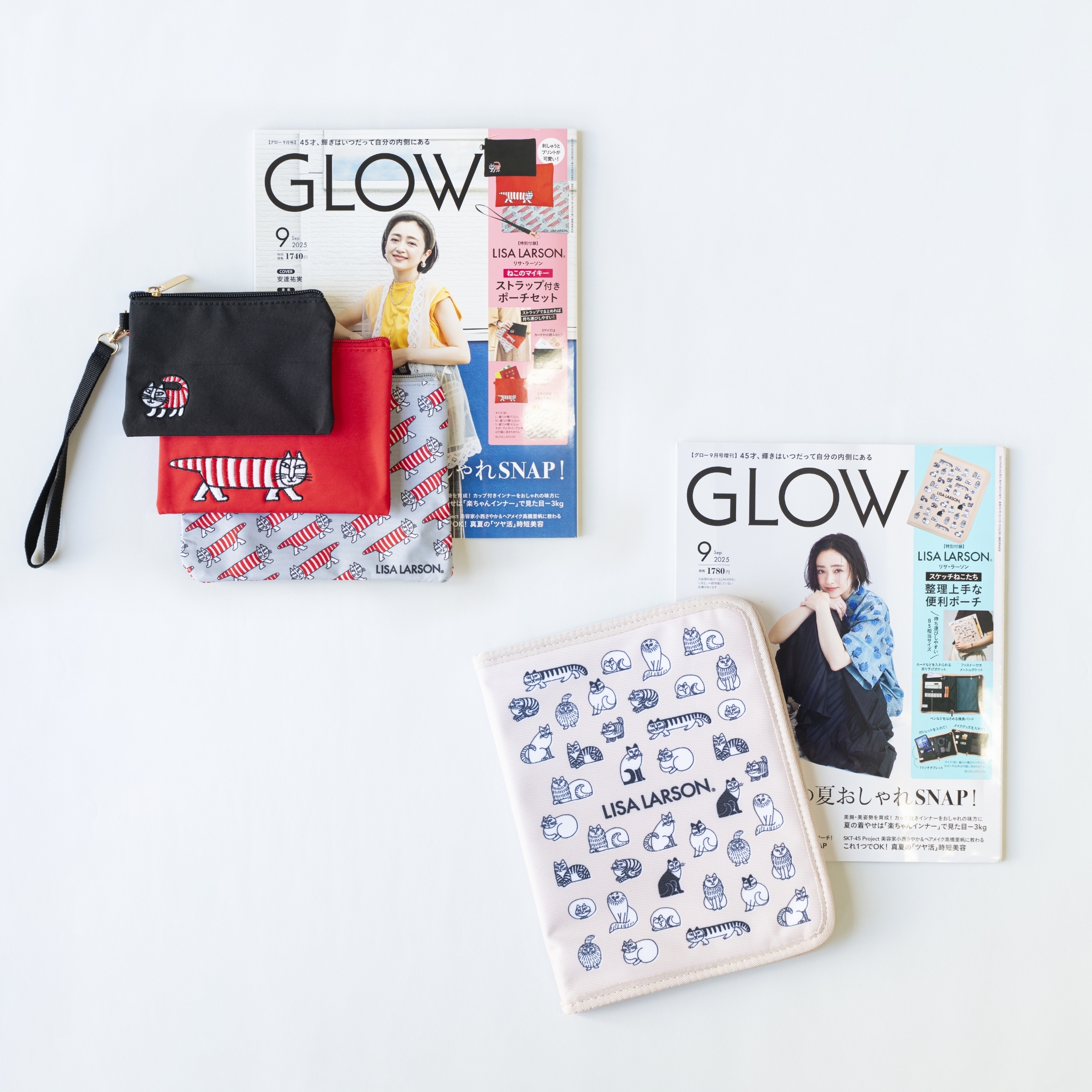 GLOW 2025年9月号 / 増刊』にリサ・ラーソンの特別付録が登場！ - LISA 
